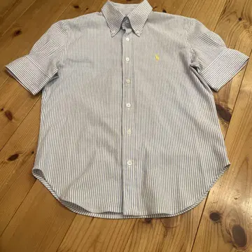 새상품급 Ralph Lauren 스트라이프 시어서커 숏 슬리브 셔츠 M