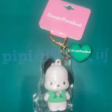 포차코 PVC 마스코트 원 포인트 하트 퓨로 키링
