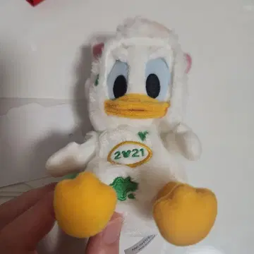 2021년 띠 도널드 덕 봉제 인형 배치 키체인 포함
