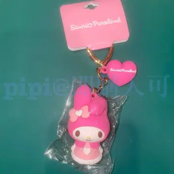 마이멜로디 PVC 마스코트 원포인트 하트 퓨로 키링
