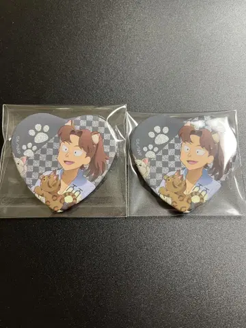 닌자 타마 란타로 난자 타운 하트 캔뱃지 야마다 리키치