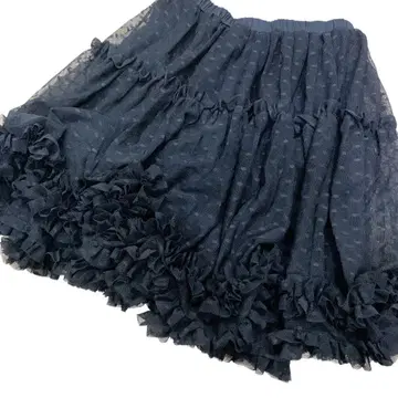 레이스가 가득한 프릴 미니 히메 갸루 헤이세이 갸루 그런지 페어리 도트