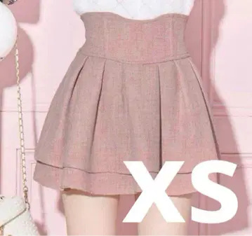 미셸 마카롱 슬림 레그 스커트 트위드 핑크 xs