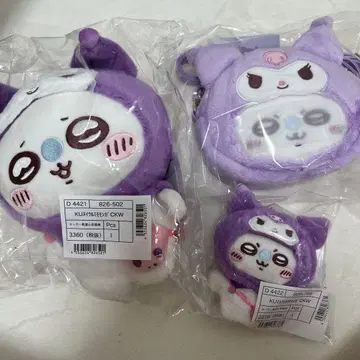 치이카와 (먼작귀) 산리오 모몽가 쿠로미 콜라보 봉제 인형 마스코트