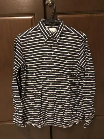 uniform experiment 별 패턴 스타 셔츠 플란넬 셔츠