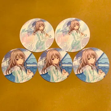 여아 밴드 크라이 무지개 기다리는 리프레인 코스터 세트 복숭아 향기