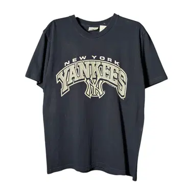00s MLB NEW YORK YANKEES 티셔츠 네이비 짧은 기장