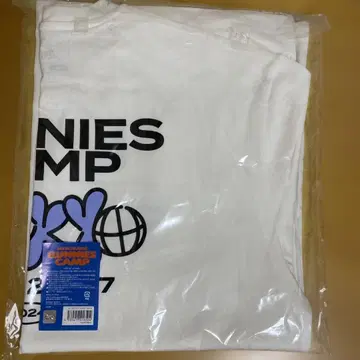 NEWJEANS BUNNIES CAMP 티셔츠 XL 사이즈