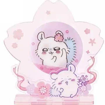 MINISO 모몽가 벚꽃의 계절 캔뱃지 아크릴 스탠드 세트