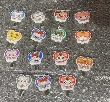 홋코코 하무타로 아크릴 헤어 클립 13개 + 여분 3개