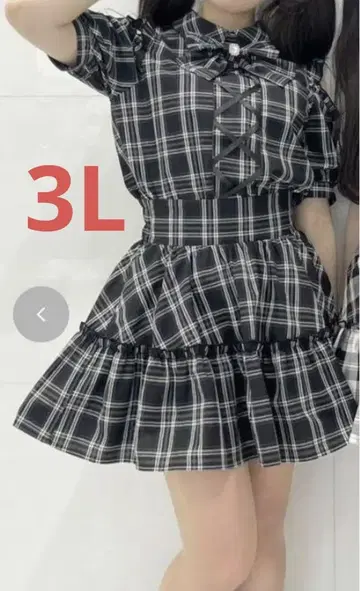 majoretty 아이돌 셋업 3L 블랙 체크