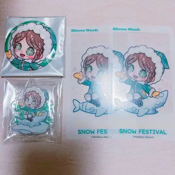 제5인격 눈 축제 캔뱃지 아크릴 스탠드 트레이딩 카드 정원사