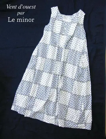 Vent d'ouest par Le minor 블록 프린트 원피스