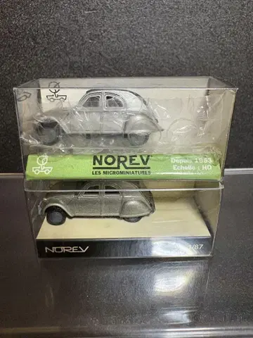 NOREV 시트로엥 2CV 2대 세트 1/87