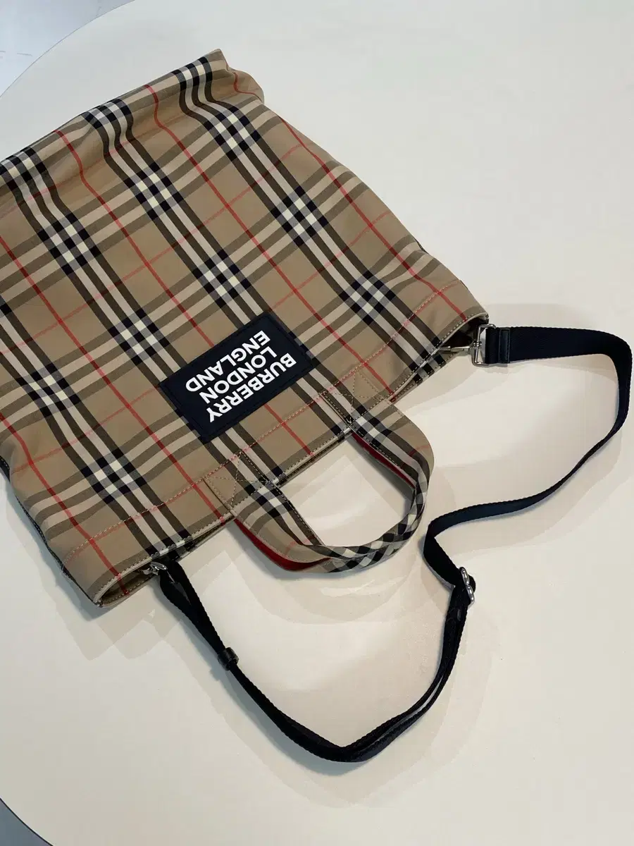 Burberry Appliqué Vintage Check Tote Shoulder Bag / BURBBERY / Unisex / Free Shipping