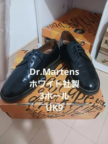 Dr.Martens 화이트 사 3홀 UK9