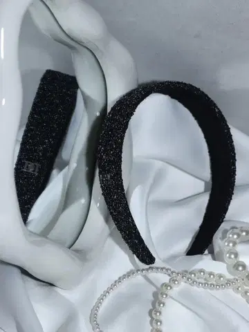 다리치 darich DD 로고 트위드 머리띠