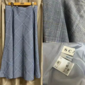 스카파 플레어 스커트 면 린넨 40
