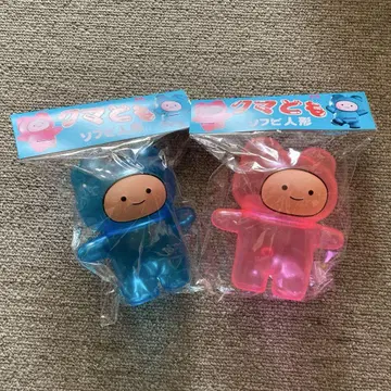 곰들 미개봉 소프트 비닐 피규어 pink&blue 세트