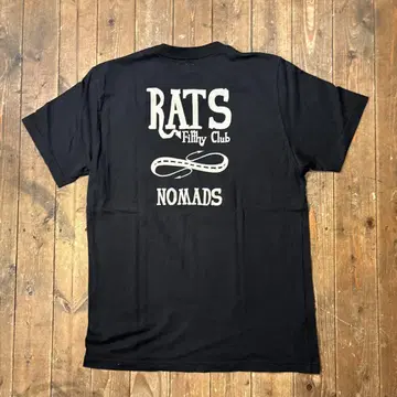 RATS 티셔츠 백 프린트 바이커