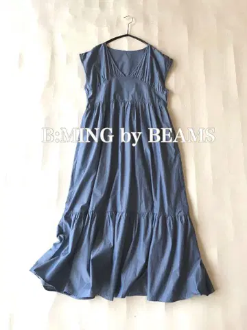 빔즈 B:MING by BEAMS 코튼 100% 프렌치 슬리브 원피스