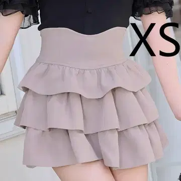새상품 당일 발송 미셸 마카롱 XS 프릴 슬림 레그 스커트 더스티 핑크