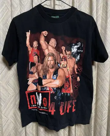 초레어 nWo 4 LIFE 티셔츠 RED&BLACK