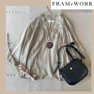 FRAMeWORK 코튼 개더 블라우스