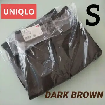 새상품 유니클로 / 턱 와이드 팬츠 (긴 길이, DARK BROWN)