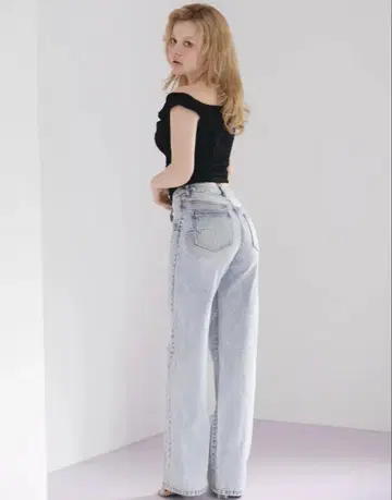 andmary Heart plump denim 데님