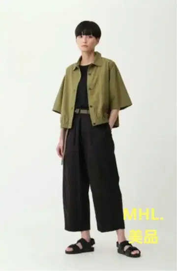 MHL. 블랙 와이드 팬츠 I