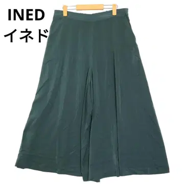 INED 가우초 팬츠 그린 넉넉한 빅 사이즈