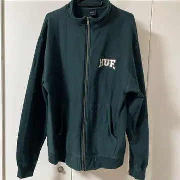 HUF 다크 그린 HOME TEAM FULL ZIP FLEECE