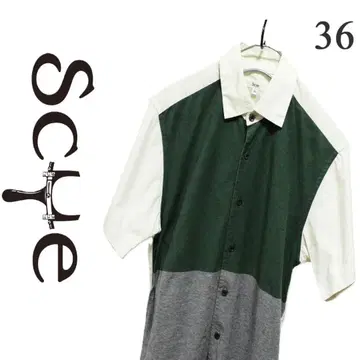 Scye 반팔 셔츠 36