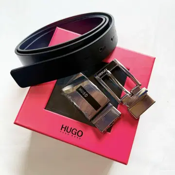 HUGO BOSS 휴고 보스 벨트 버클 세트 블랙 실버