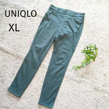 유니클로 레깅스 팬츠 스트레치 그린 XL 그린 4514