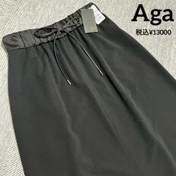 야마다야 Aga 허리 리본 스커트 미사용 새상품