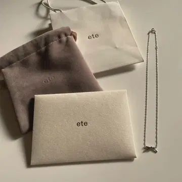 ete 리본 목걸이 클리닝 크로스 미사용 새상품급