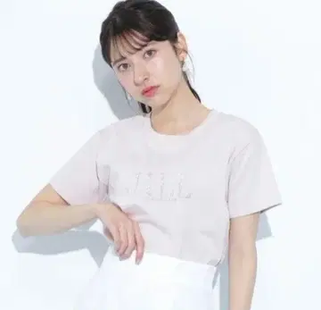 미사용 새상품 JILLSTUART 핫 핏 로고 티셔츠 핑크