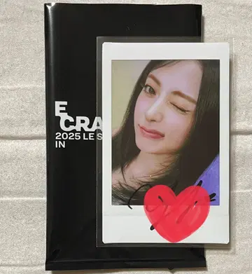 LE SSERAFIM 윤진 친필 사인 인스턴트 사진 폴라로이드