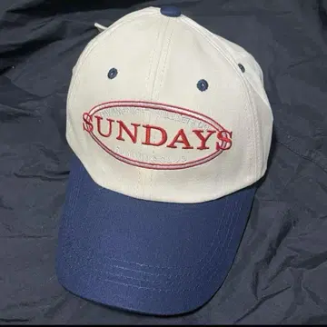 야구 모자 SUNDAYS 기업 로고 구제 의류 빈티지 90년대 y2k