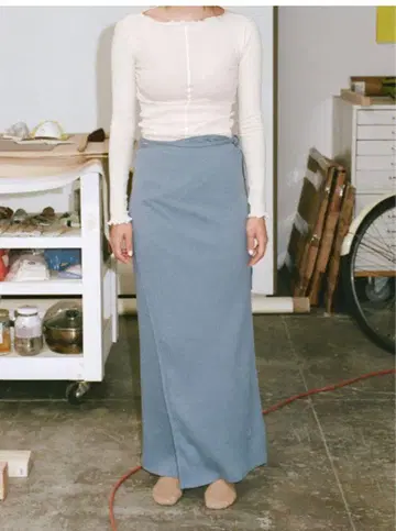 Baserange 베이스 레인지 BRIG SKIRT 랩 스커트 M