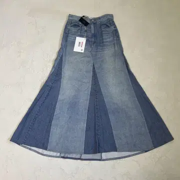 새상품! rag&bone 러그 앤 본 플레어 데님 스커트 롱 스커트