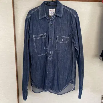 Studio D'Artisan 다크 블루 데님 셔츠