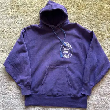 70'S XL CHAMPION 챔피온 가지 네이비 페이드 후드티