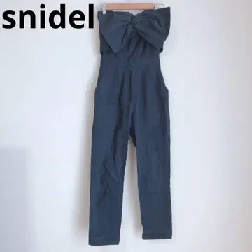 스나이델 올인원 베어 탑 리본 귀여운 네이비 0