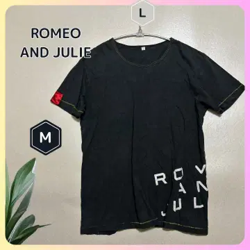 ROMEO AND JULIET 프리토 티셔츠 블랙 L 스티치 레드 악센트
