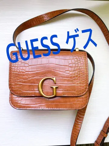 GUESS 게스 악어 엠보싱 숄더백 브라운