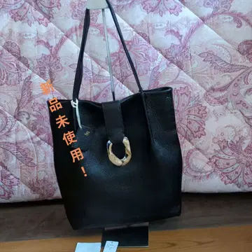 쿨 카레안! 블랙 가죽 토트백