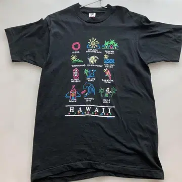 FRUIT OF THE LOOM 하와이 티셔츠 사이즈 L